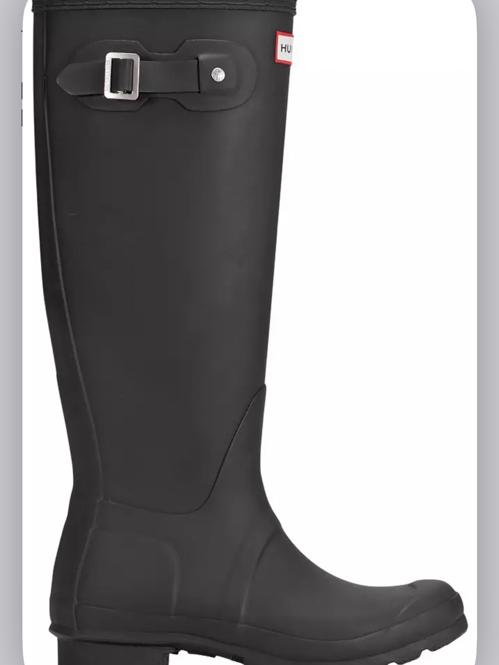 Hunter Women's Tall Black Rain Boots